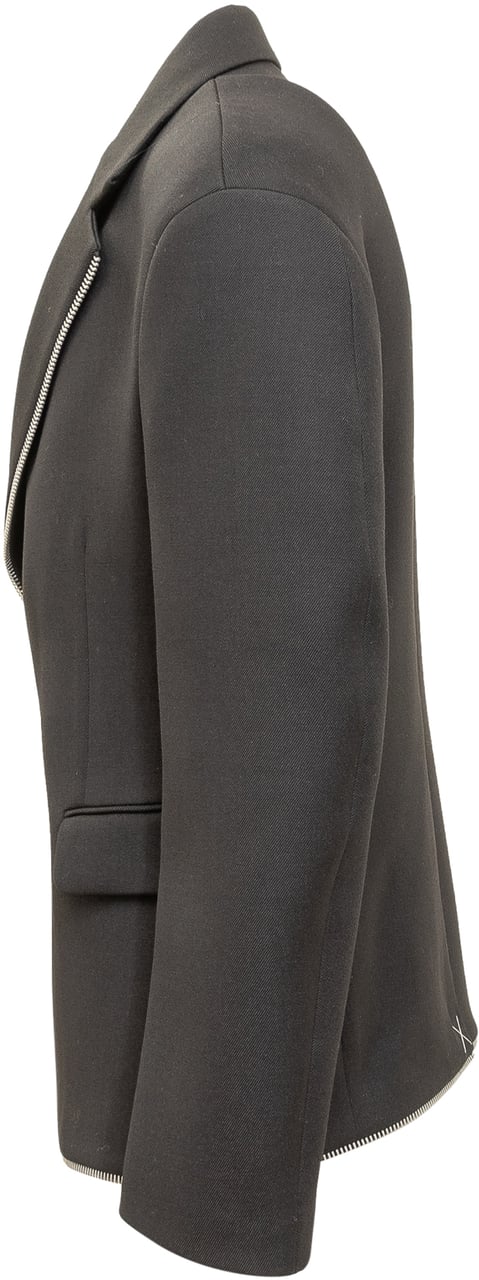 OFF-WHITE Blazer JapWool Zip Zwart