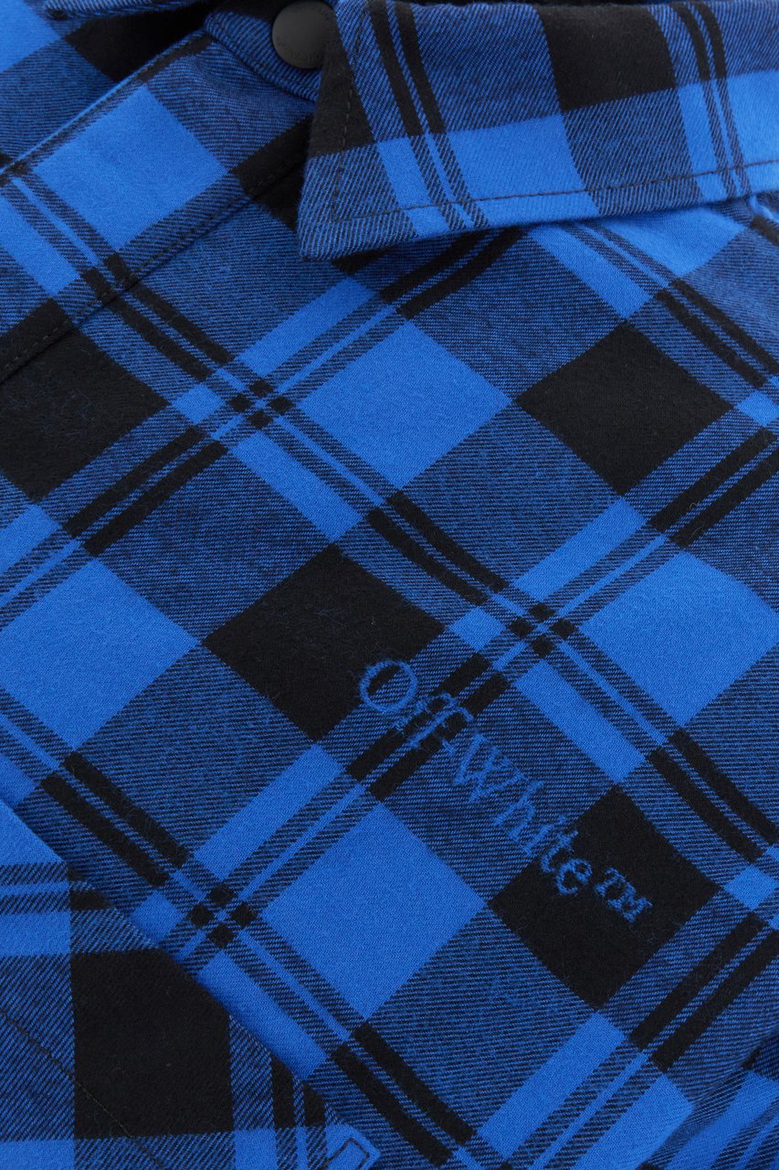 OFF-WHITE Off White Embroidered cotton padded shirt Divers