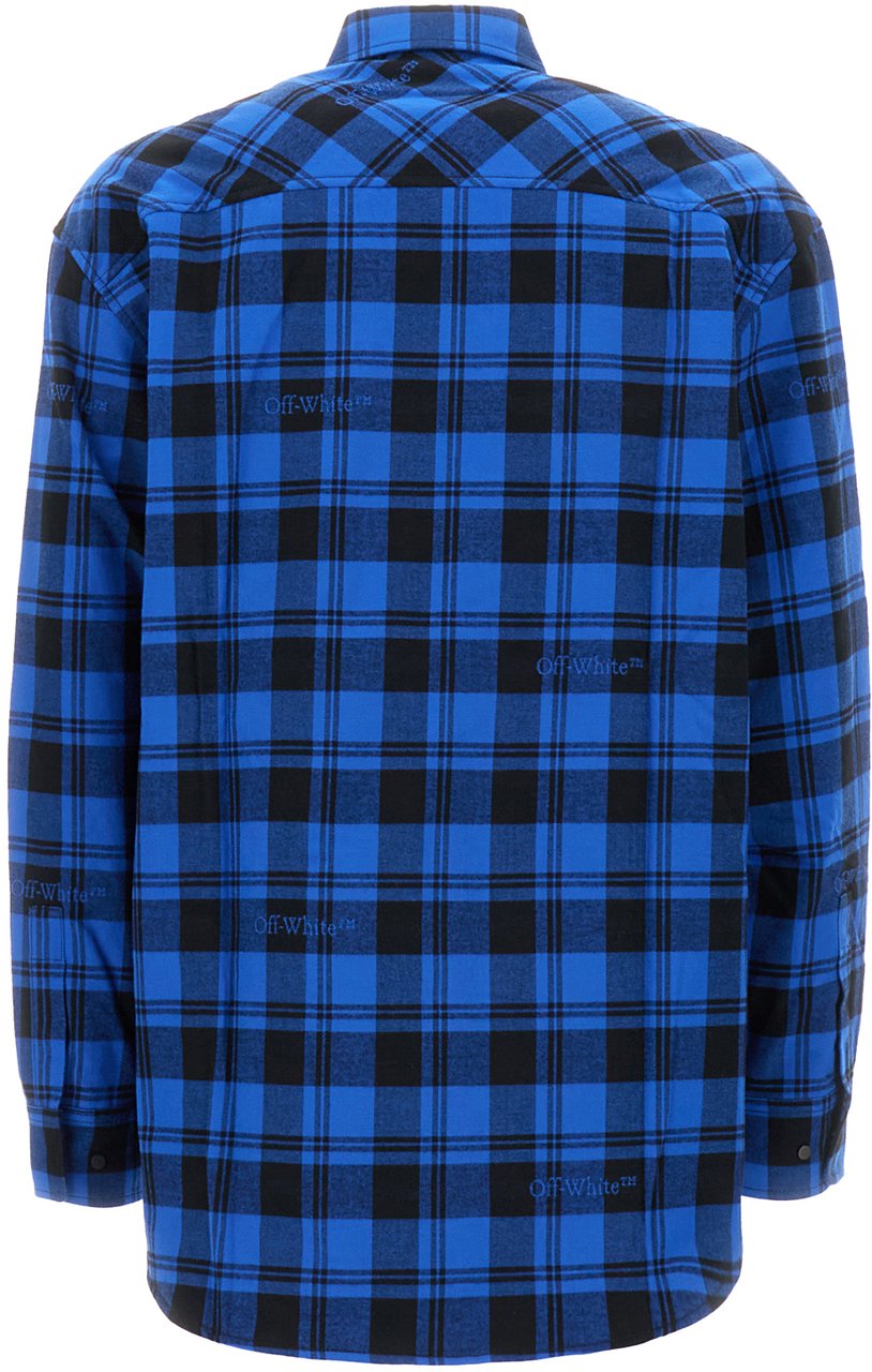 OFF-WHITE Off White Embroidered cotton padded shirt Divers