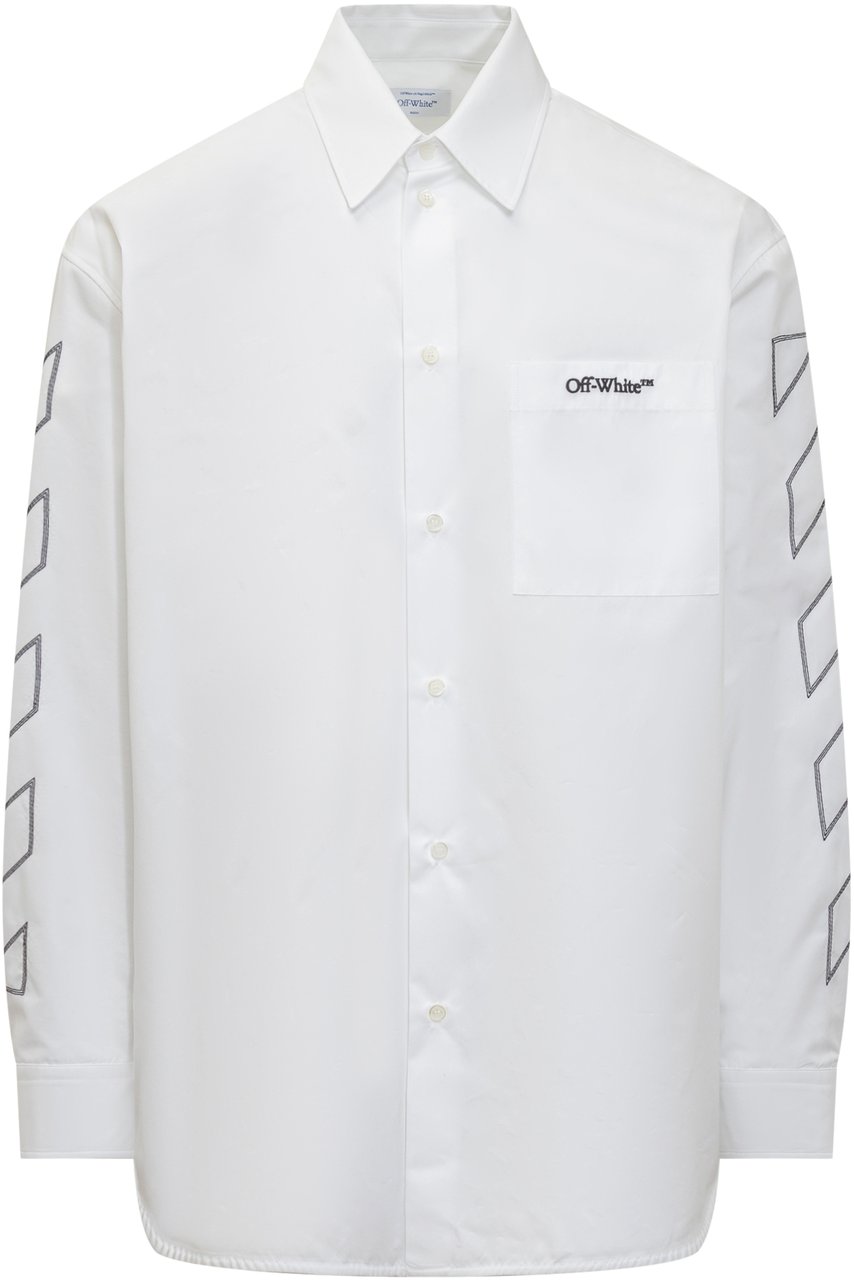 OFF-WHITE Camicia Over Diag Outl Wit