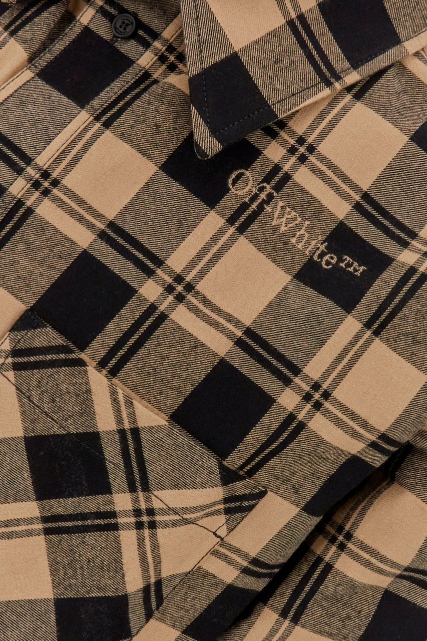 OFF-WHITE Off White Embroidered cotton shirt Divers