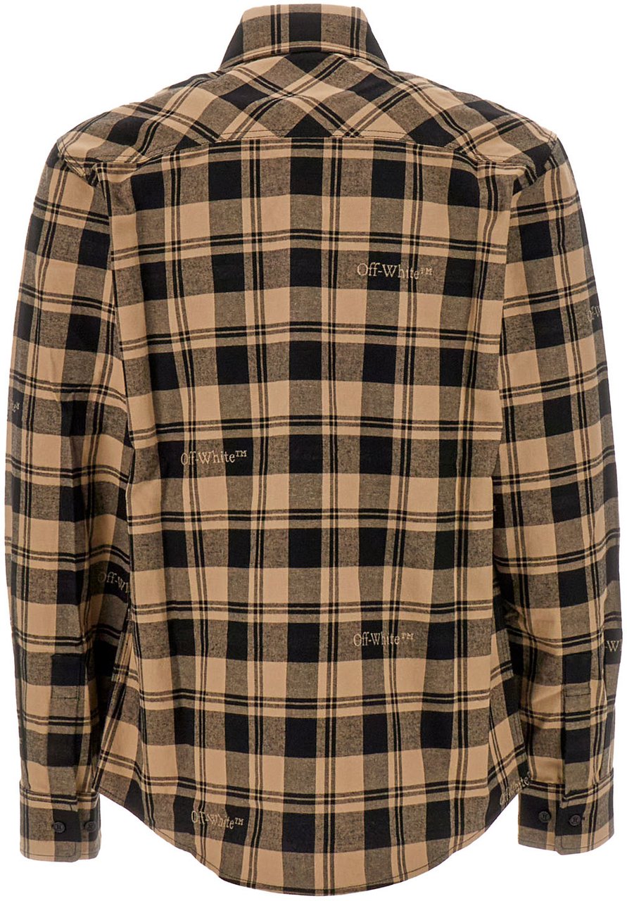 OFF-WHITE Off White Embroidered cotton shirt Divers