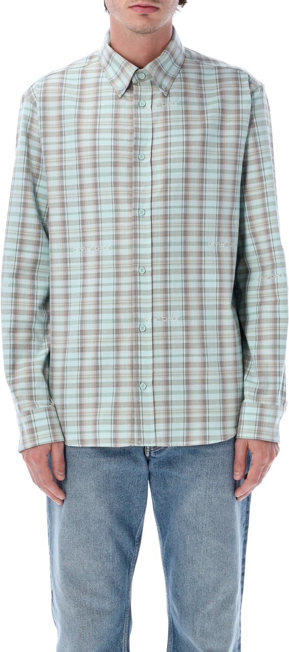 OFF-WHITE Marker Check Shirt Verde Lime