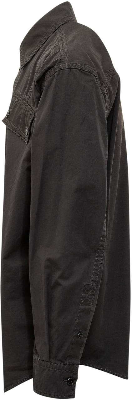 OFF-WHITE Off-White Camicia Nera con Tasche Frontali Zwart