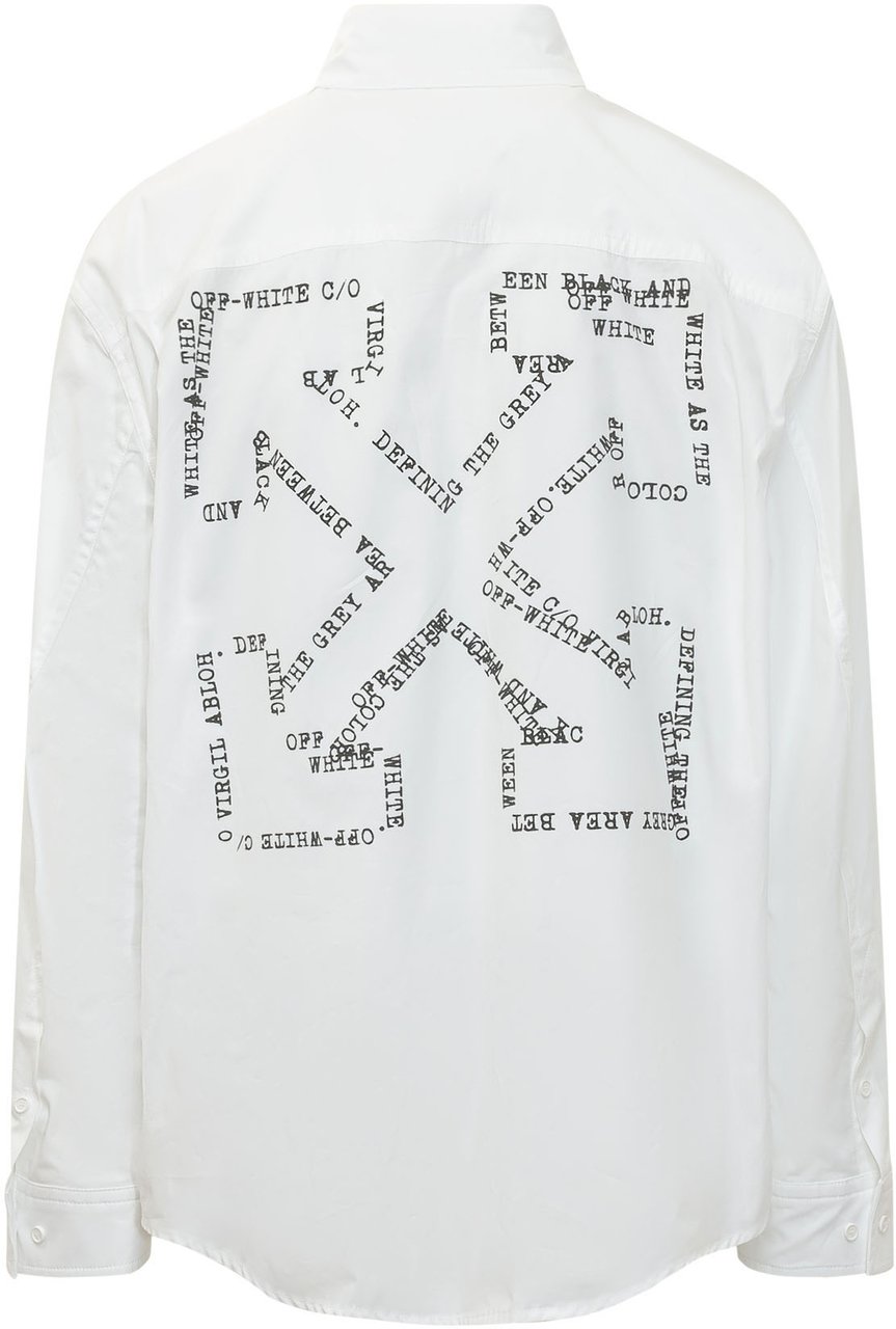 OFF-WHITE Camicia Overshirt con Tasche Wit