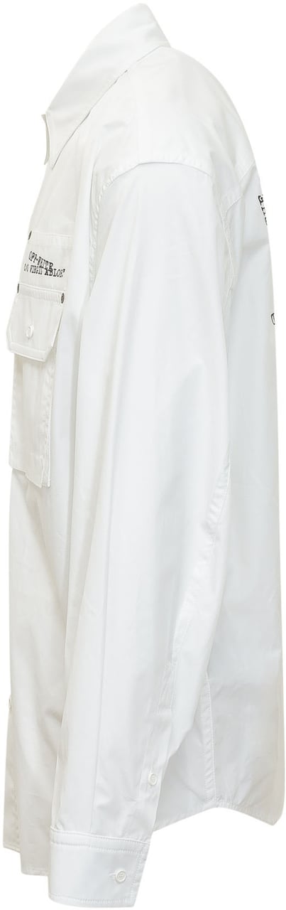 OFF-WHITE Camicia Overshirt con Tasche Wit