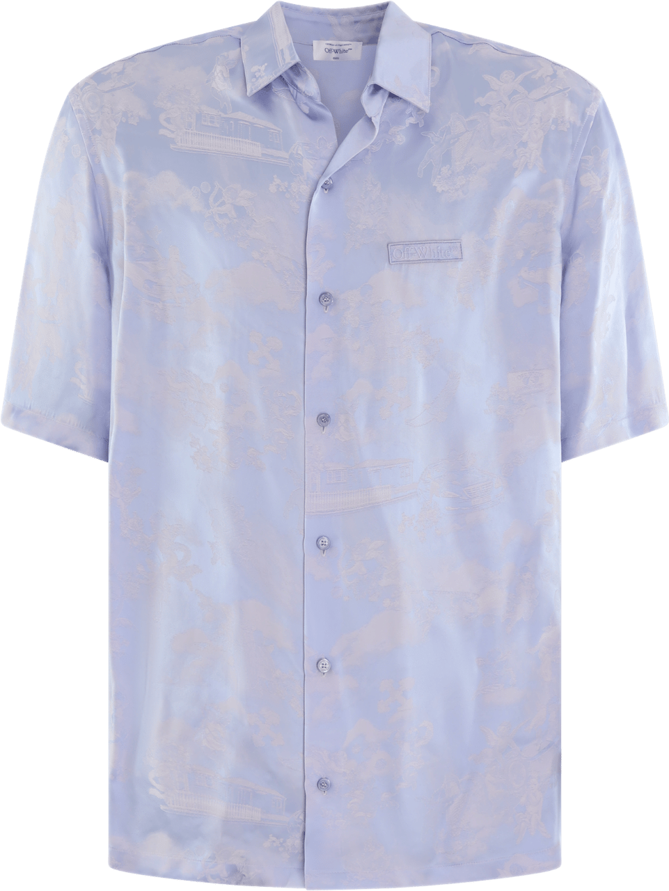 OFF-WHITE Heren Fresco Viscjacq Bowling Blauw Blauw