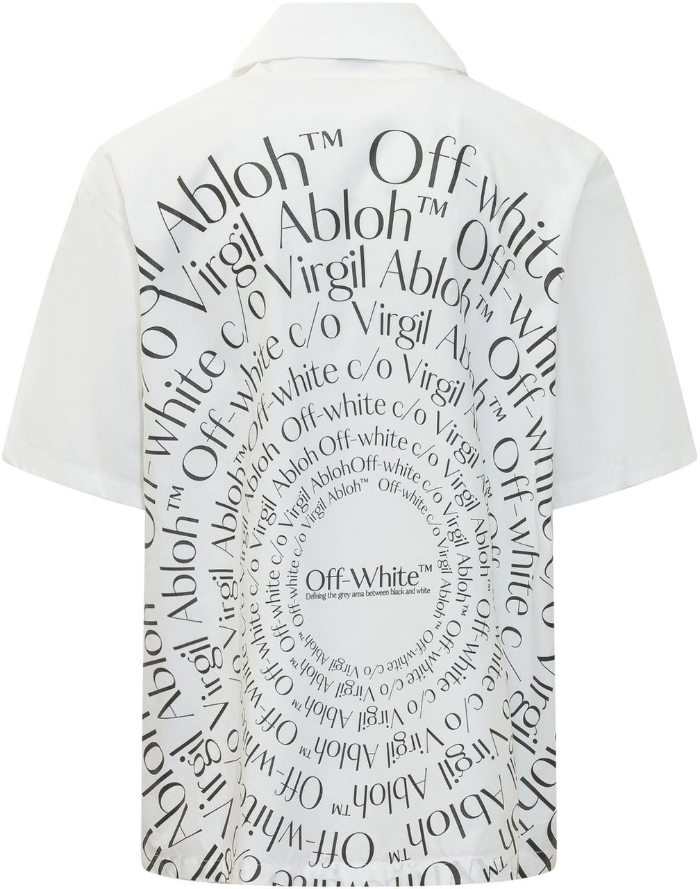 OFF-WHITE Camicia Bowling a Maniche Corte Wit