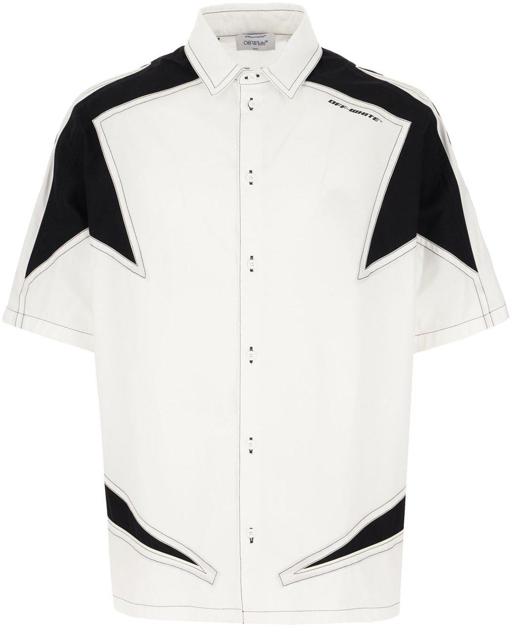 OFF-WHITE Off White Two-tone cotton shirt Divers