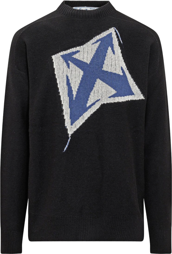 OFF-WHITE Maglione in Jacquard Zwart