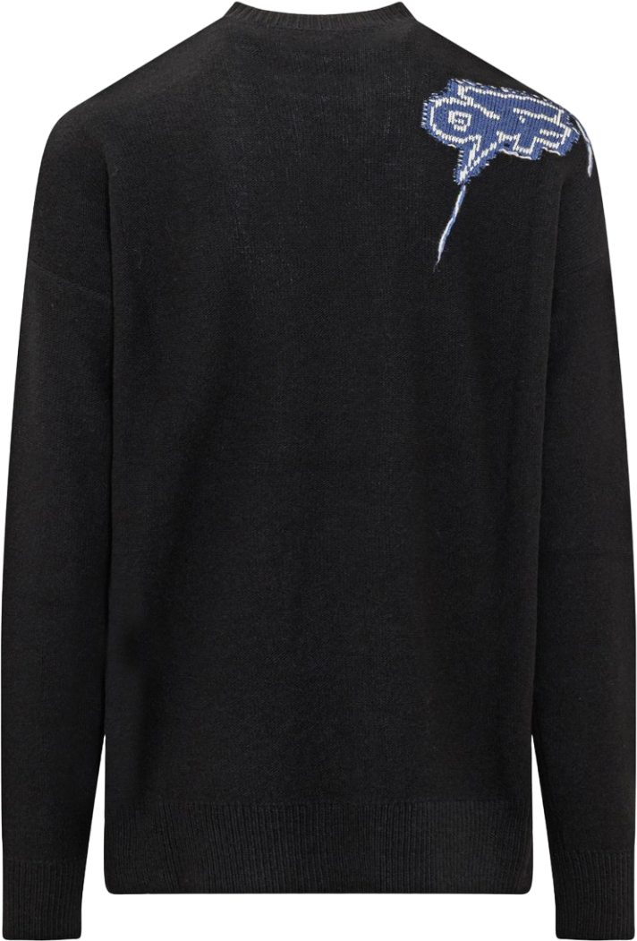 OFF-WHITE Maglione in Jacquard Zwart