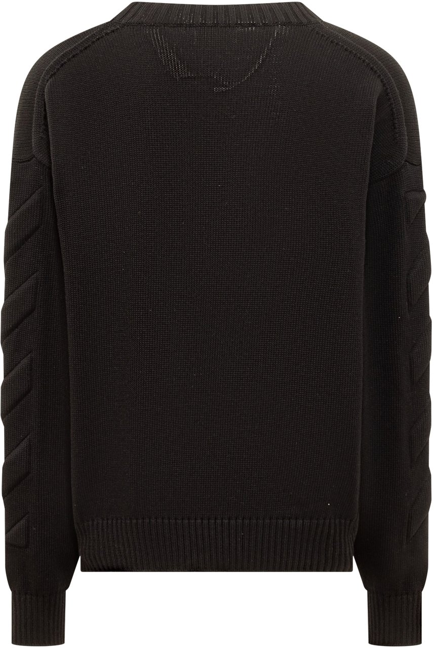 OFF-WHITE Maglia 3D Diag Zwart