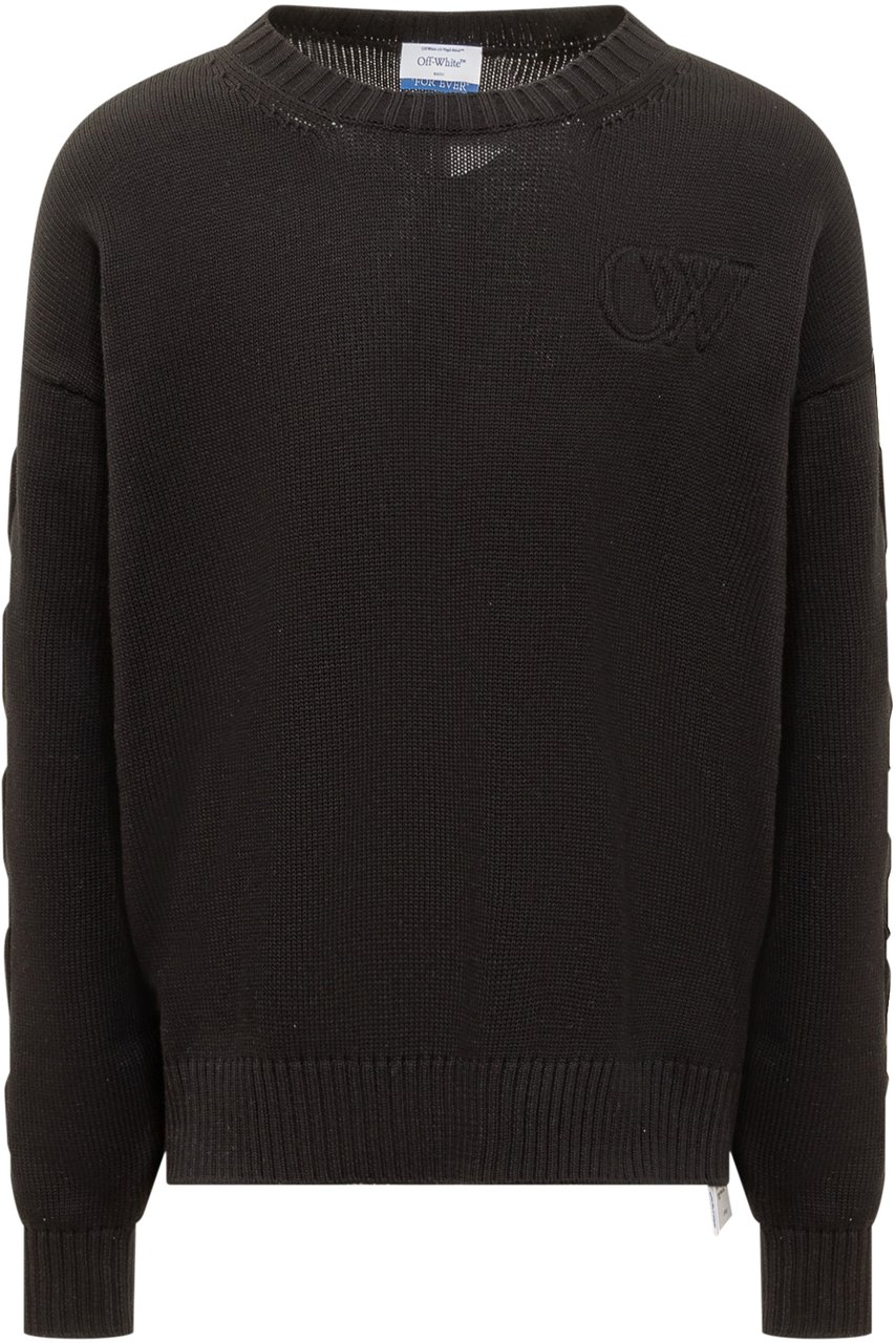 OFF-WHITE Maglia 3D Diag Zwart