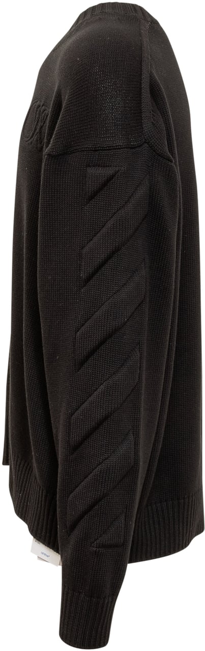 OFF-WHITE Maglia 3D Diag Zwart