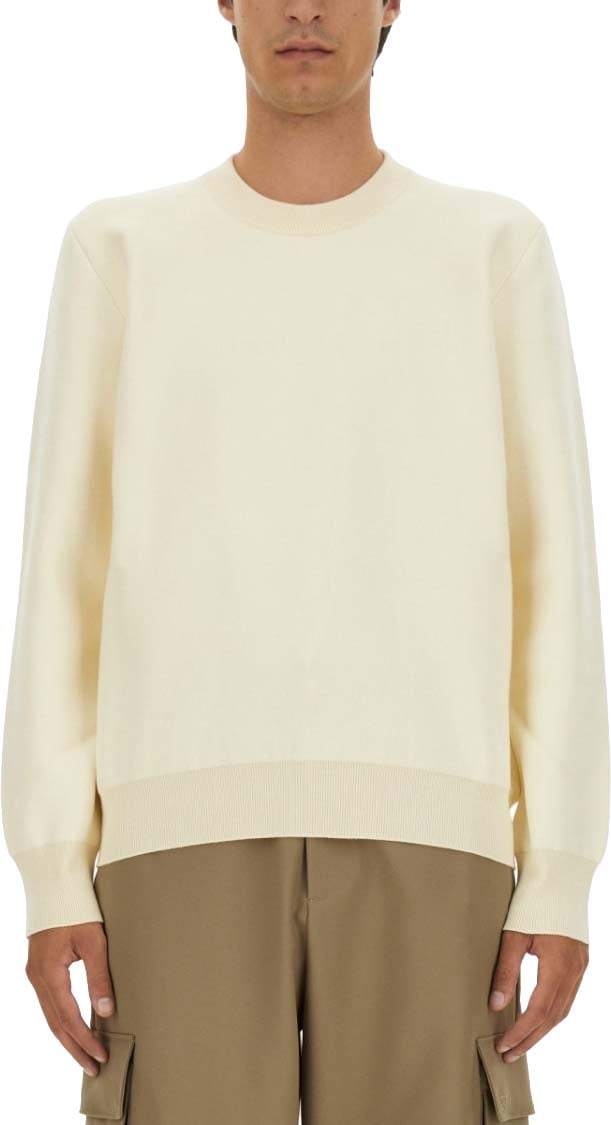OFF-WHITE Regular Fit Cotton Sweatshirt Wit