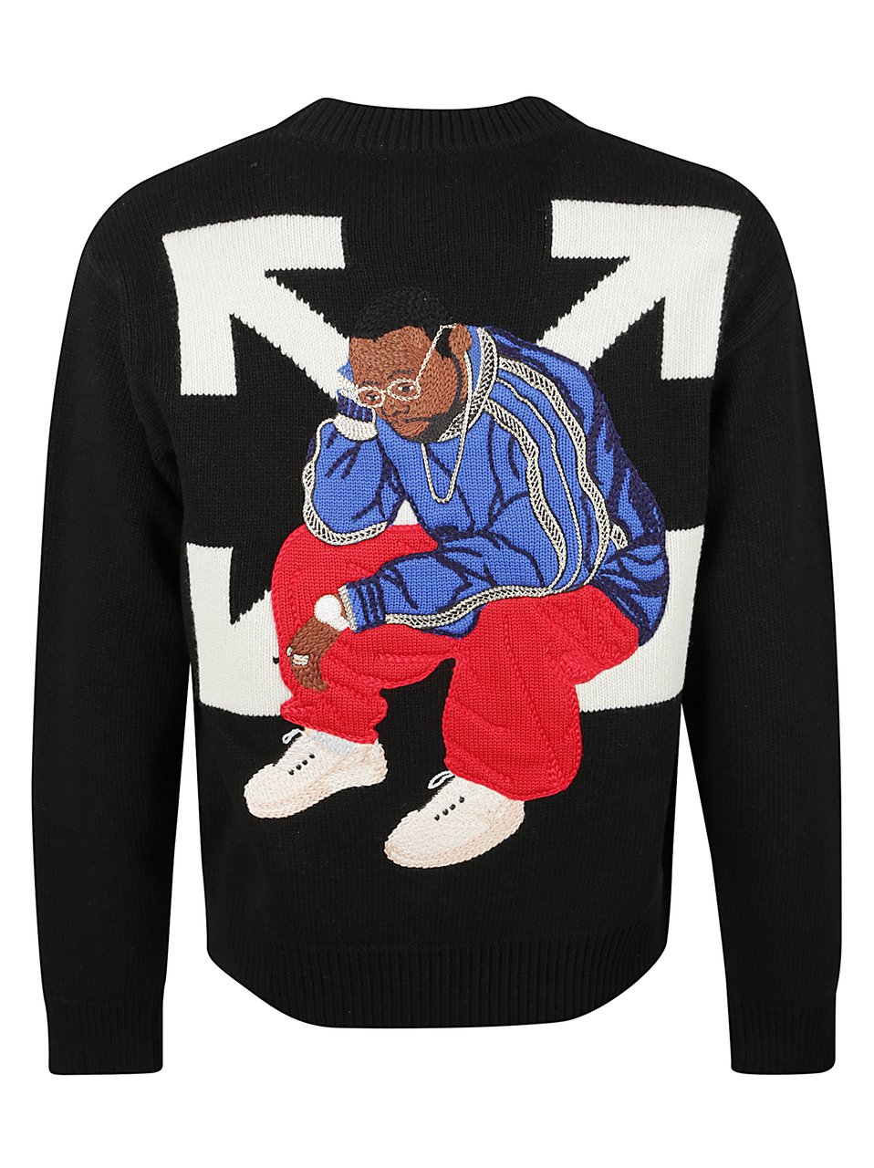 OFF-WHITE Thinkman Arrow Sweater Black Zwart