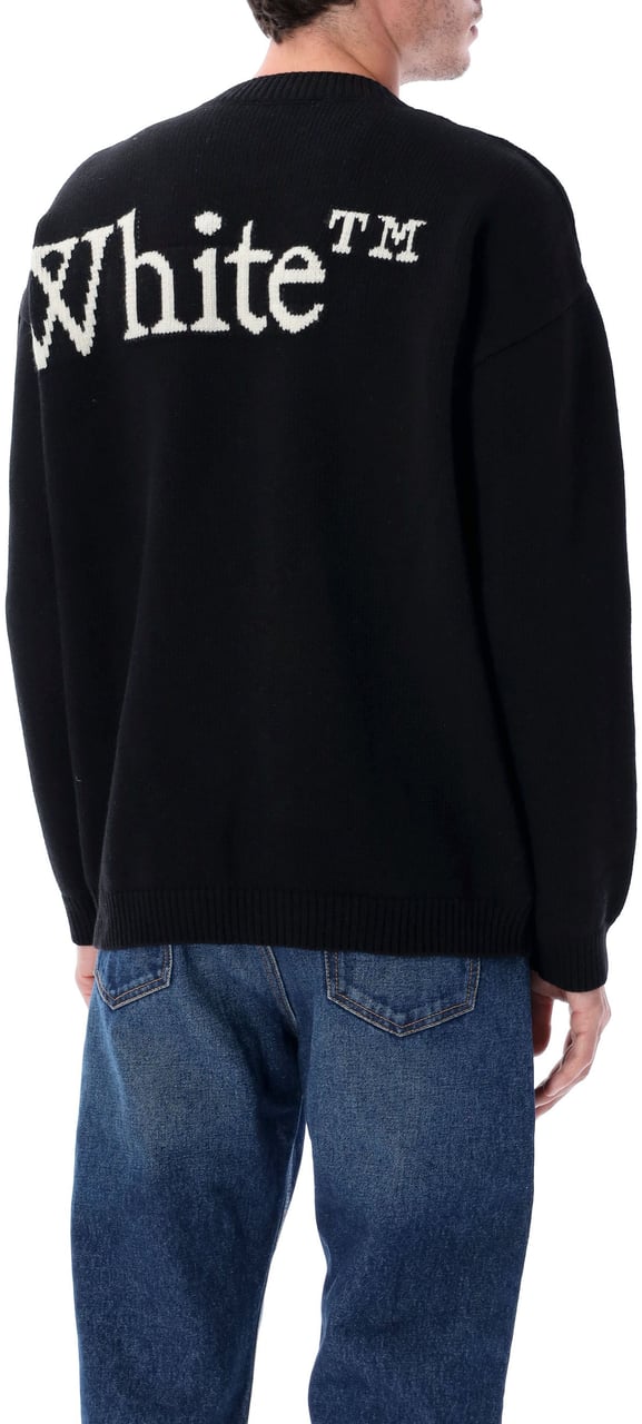 OFF-WHITE Bookish Shared Knit Crewneck Nero Zwart