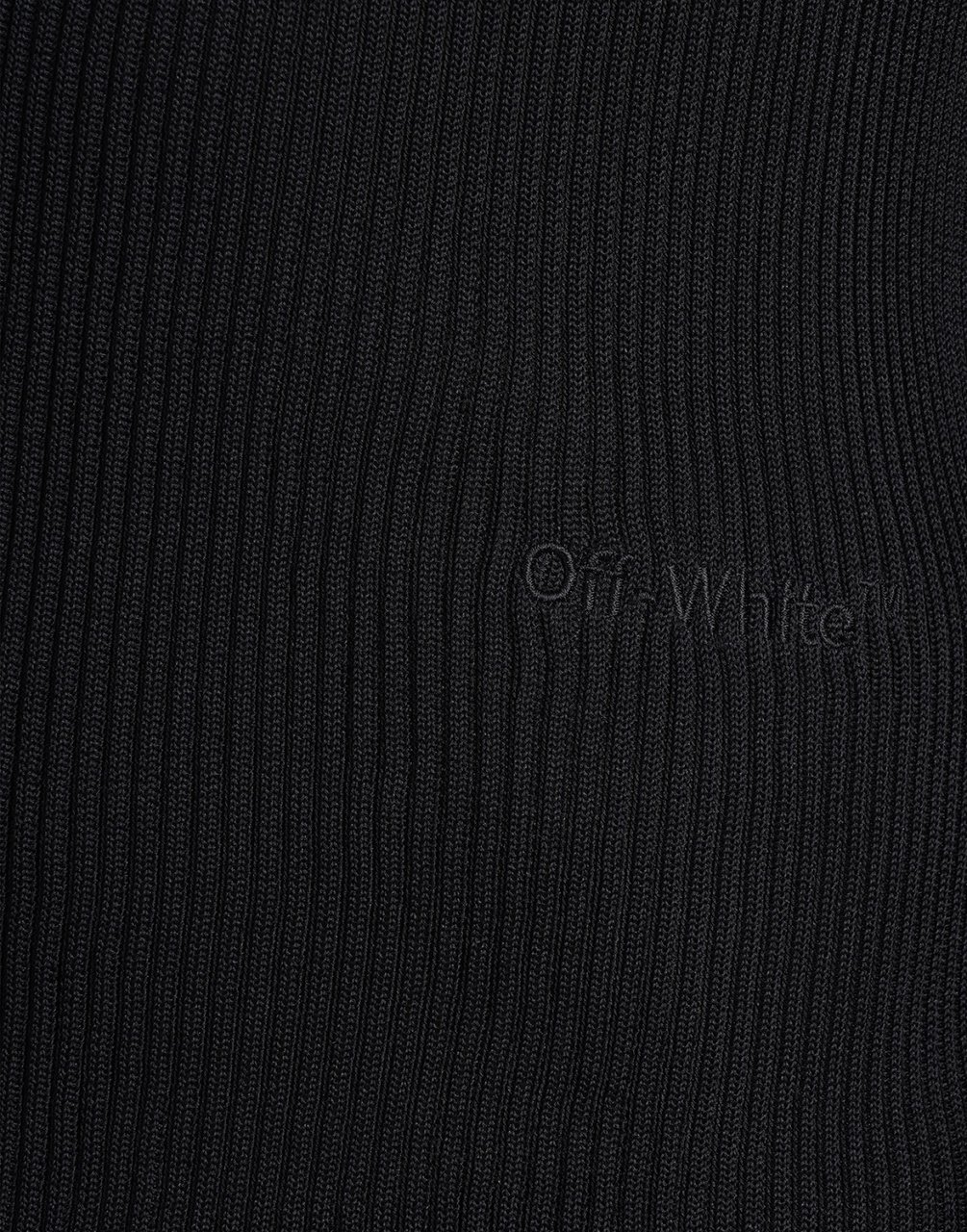 OFF-WHITE Helvetica Logo Turtleneck Sweater Zwart