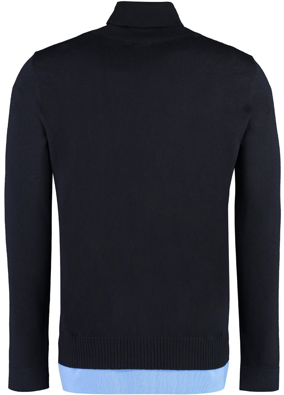 OFF-WHITE Wool turtleneck sweater Blauw