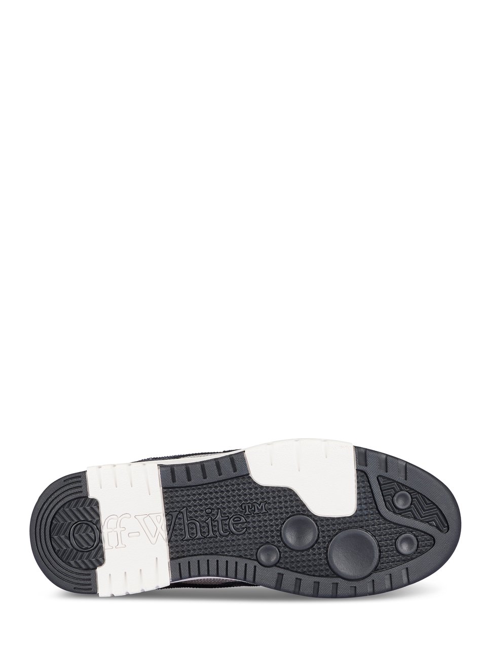 OFF-WHITE Low-Top Sneakers with Dotted Pattern and Signature Logo Grijs