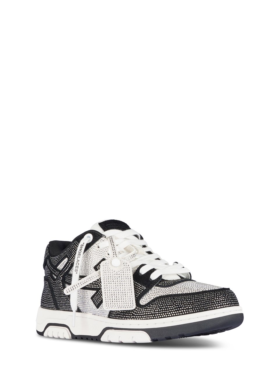 OFF-WHITE Low-Top Sneakers with Dotted Pattern and Signature Logo Grijs
