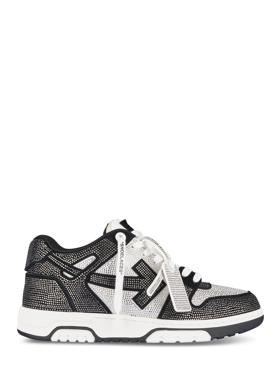 OFF-WHITE Low-Top Sneakers with Dotted Pattern and Signature Logo Grijs