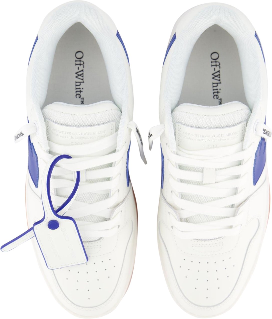 OFF-WHITE Heren Out Of Office Sneaker Blauw/Wi Blauw
