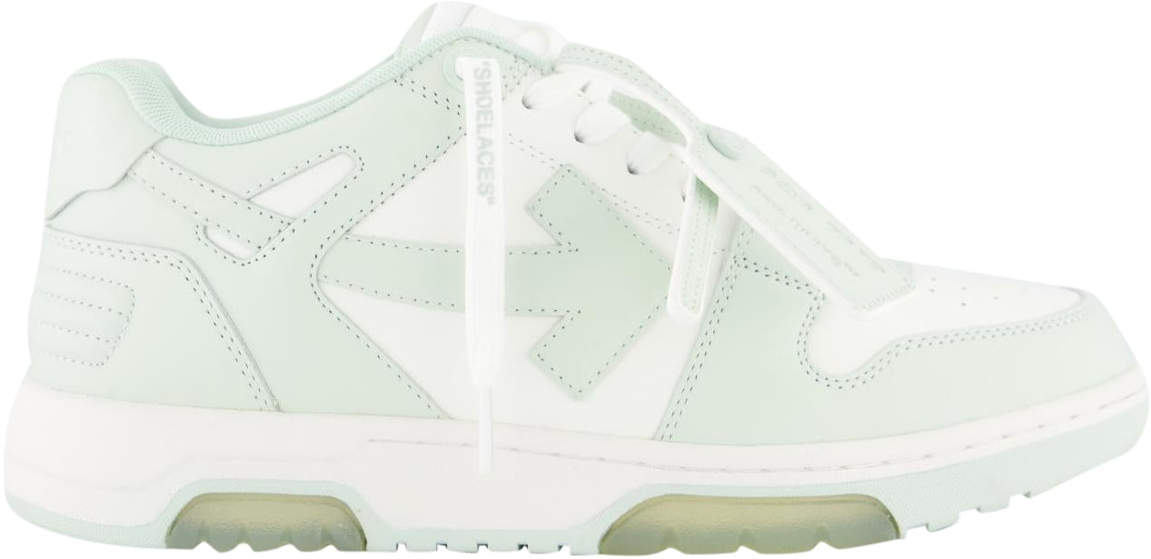 OFF-WHITE Heren Out Of Office Sneaker Wit/Mint Wit