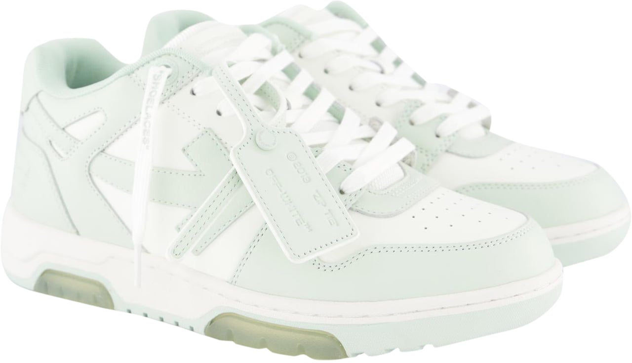 OFF-WHITE Heren Out Of Office Sneaker Wit/Mint Wit