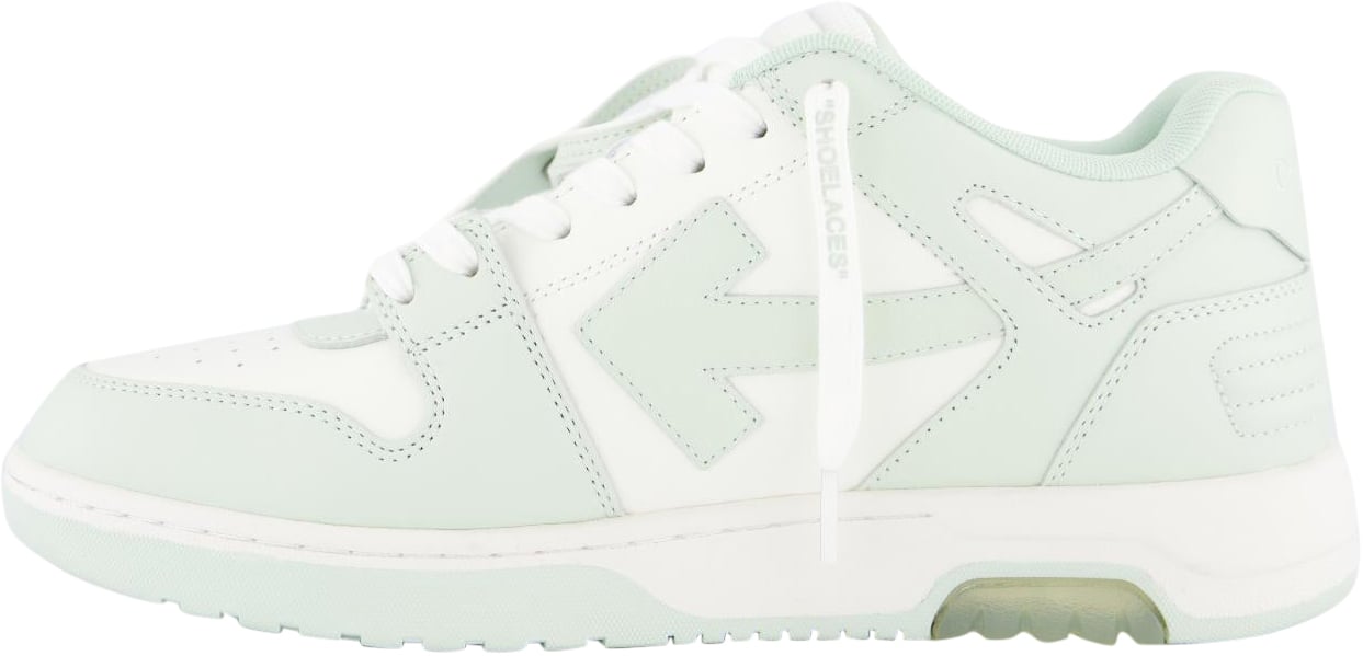 OFF-WHITE Heren Out Of Office Sneaker Wit/Mint Wit
