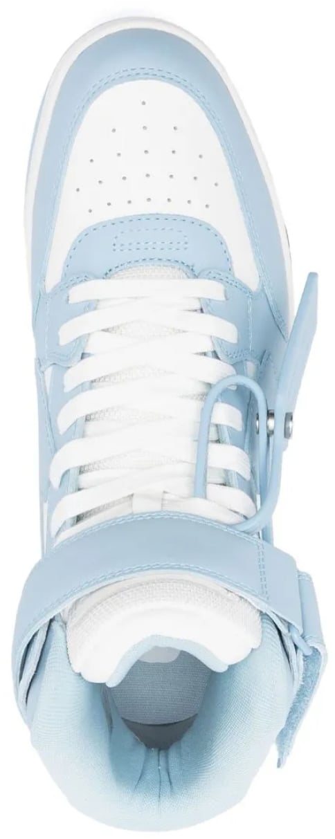 OFF-WHITE Out Of Office Mid Top Sneakers Blauw