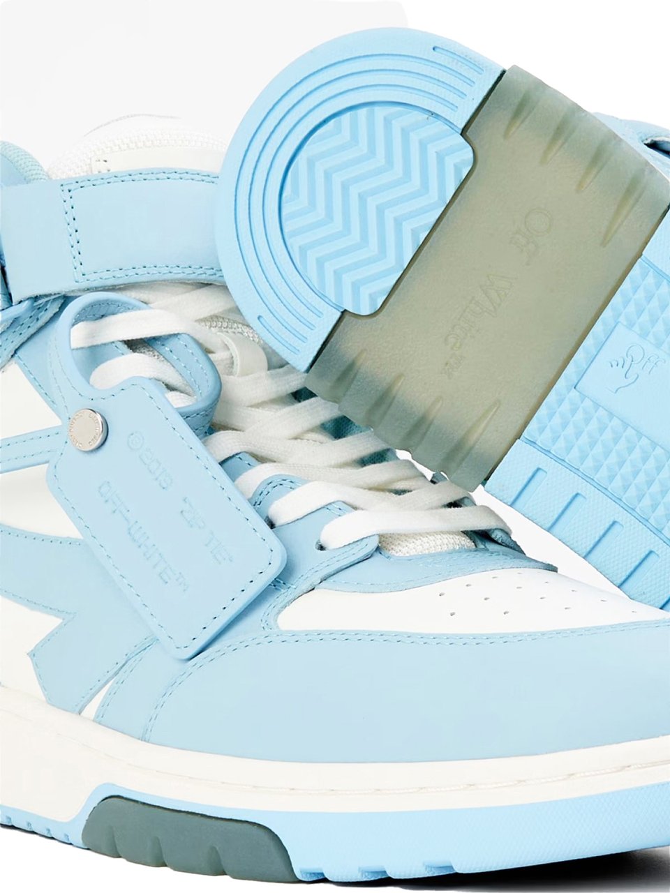 OFF-WHITE Out Of Office Mid Top Sneakers Blauw