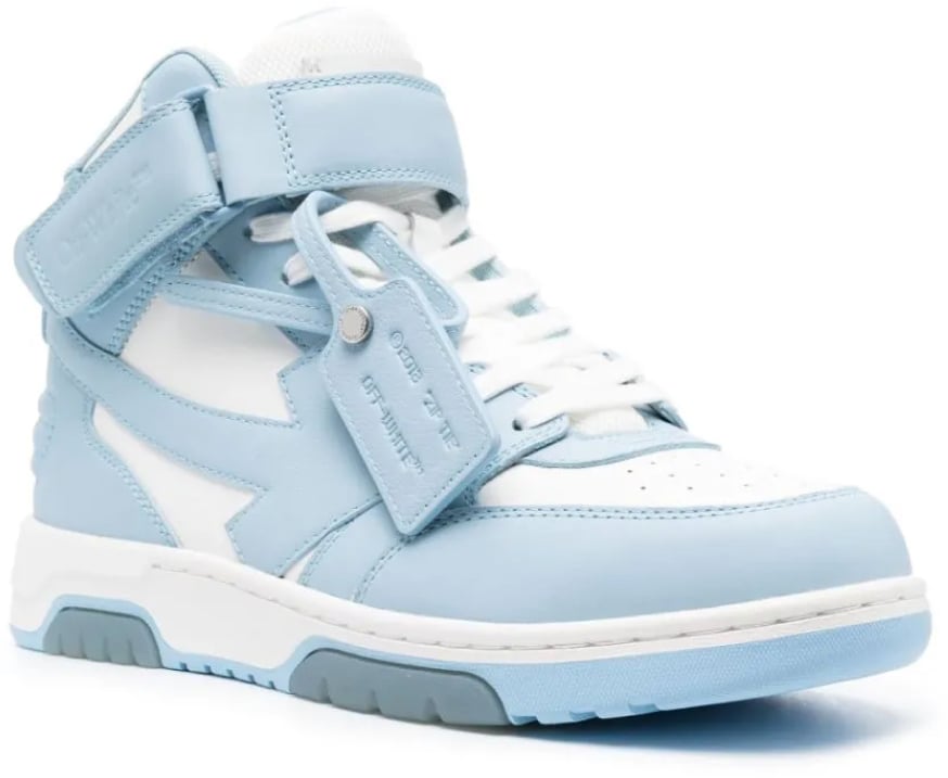 OFF-WHITE Out Of Office Mid Top Sneakers Blauw