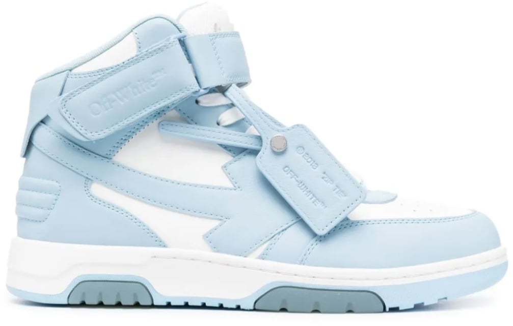 OFF-WHITE Out Of Office Mid Top Sneakers Blauw