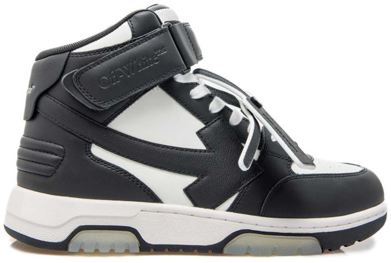 OFF-WHITE Off White Out Of Office Mid Top Sneakers Zwart