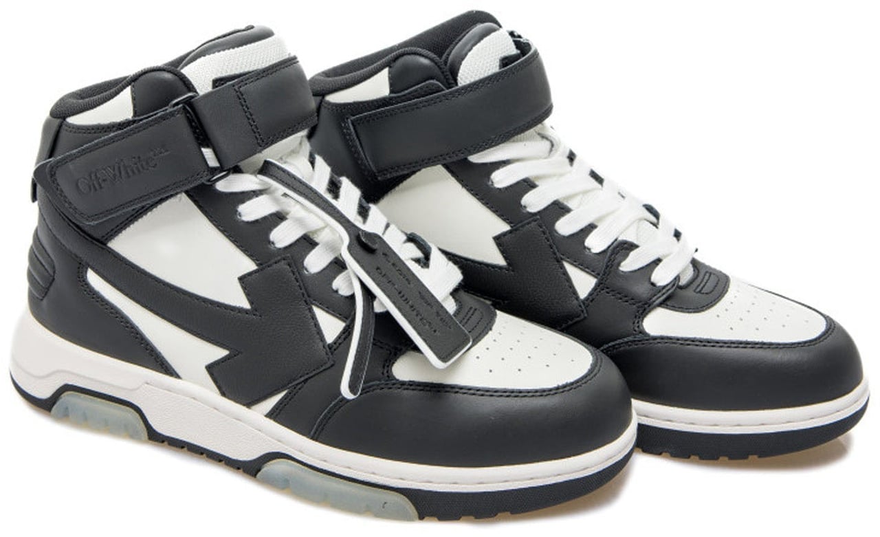 OFF-WHITE Off White Out Of Office Mid Top Sneakers Zwart