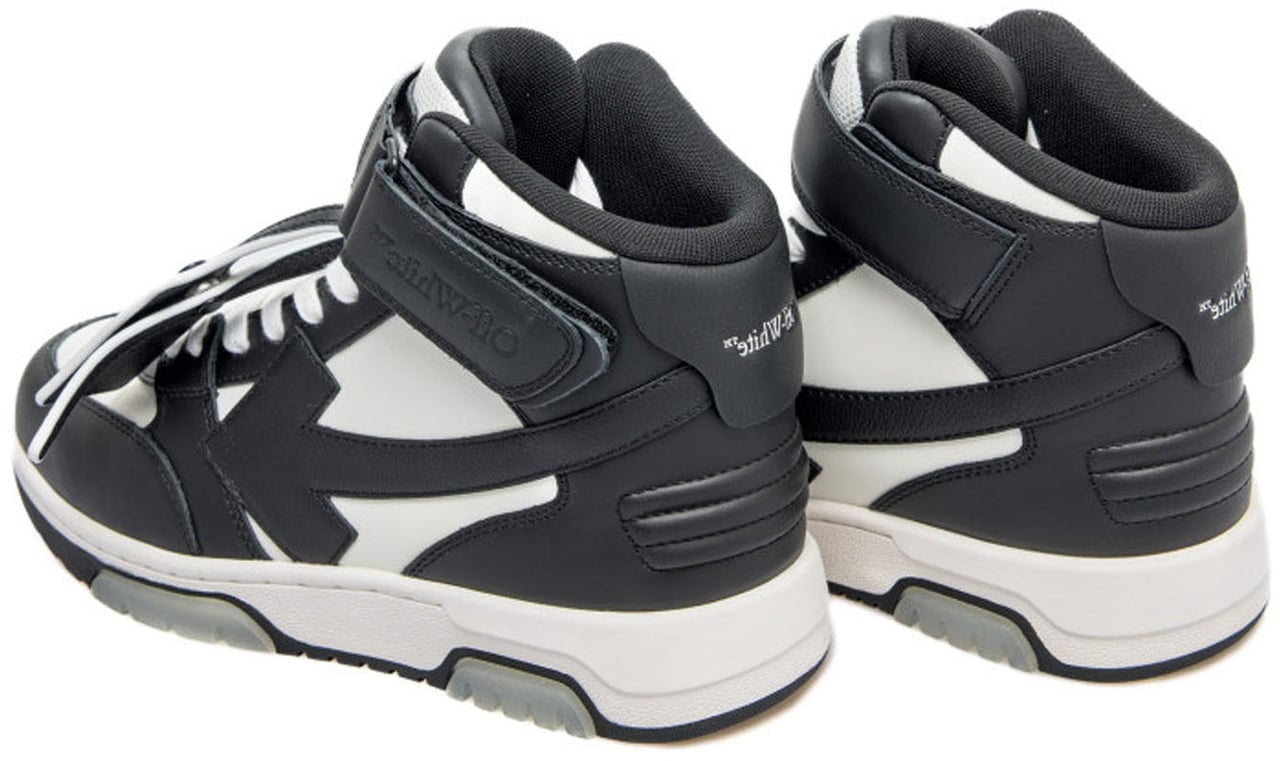 OFF-WHITE Off White Out Of Office Mid Top Sneakers Zwart