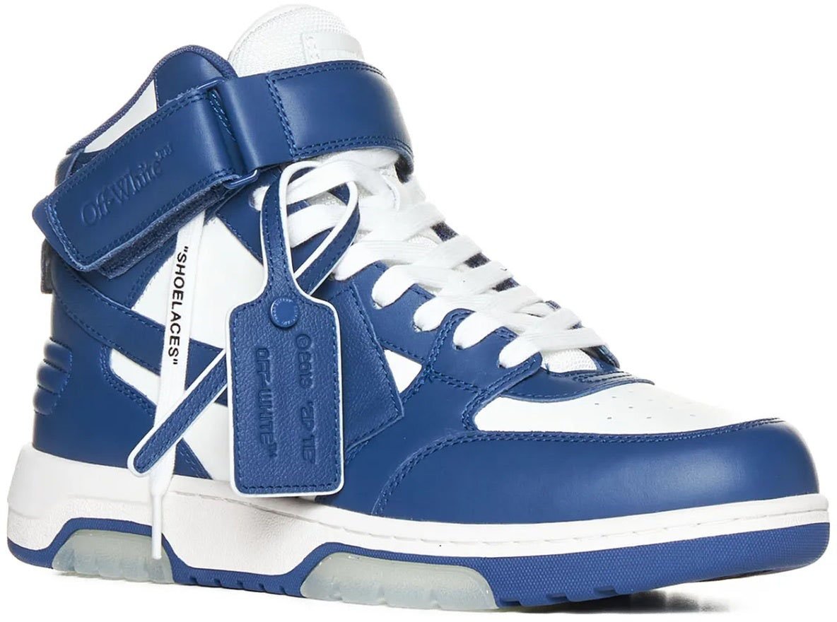 OFF-WHITE Off White Out Of Office Mid Top Sneakers Blauw