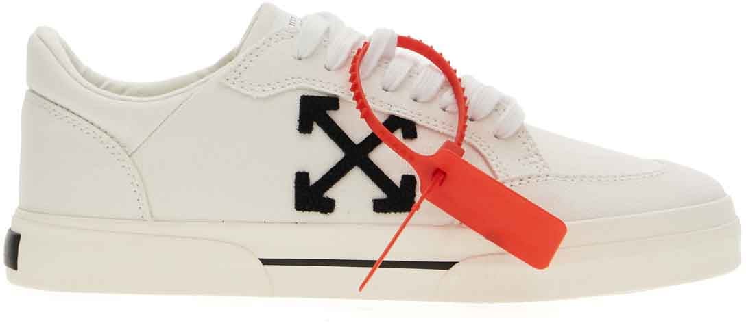 OFF-WHITE Off White White canvas New Low Vulcanized sneakers Wit