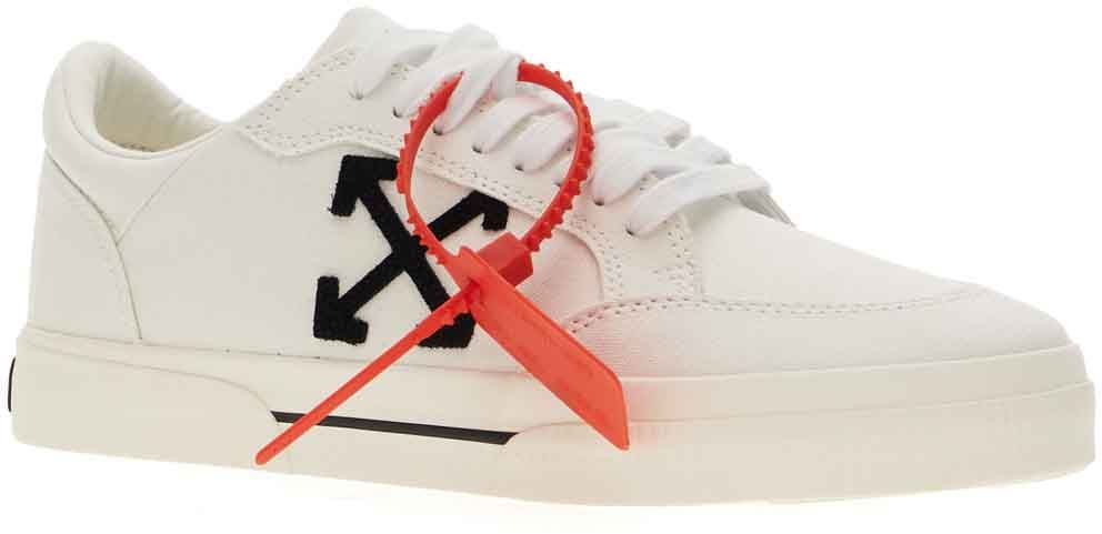 OFF-WHITE Off White White canvas New Low Vulcanized sneakers Wit