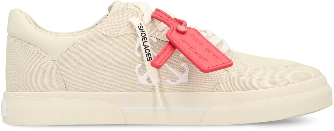 OFF-WHITE Sneakers low-top New Vulcanized in canvas Neutraal