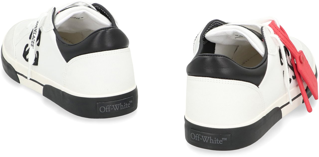 OFF-WHITE Scarpe sneakers basse New Vulcanized in tela Wit