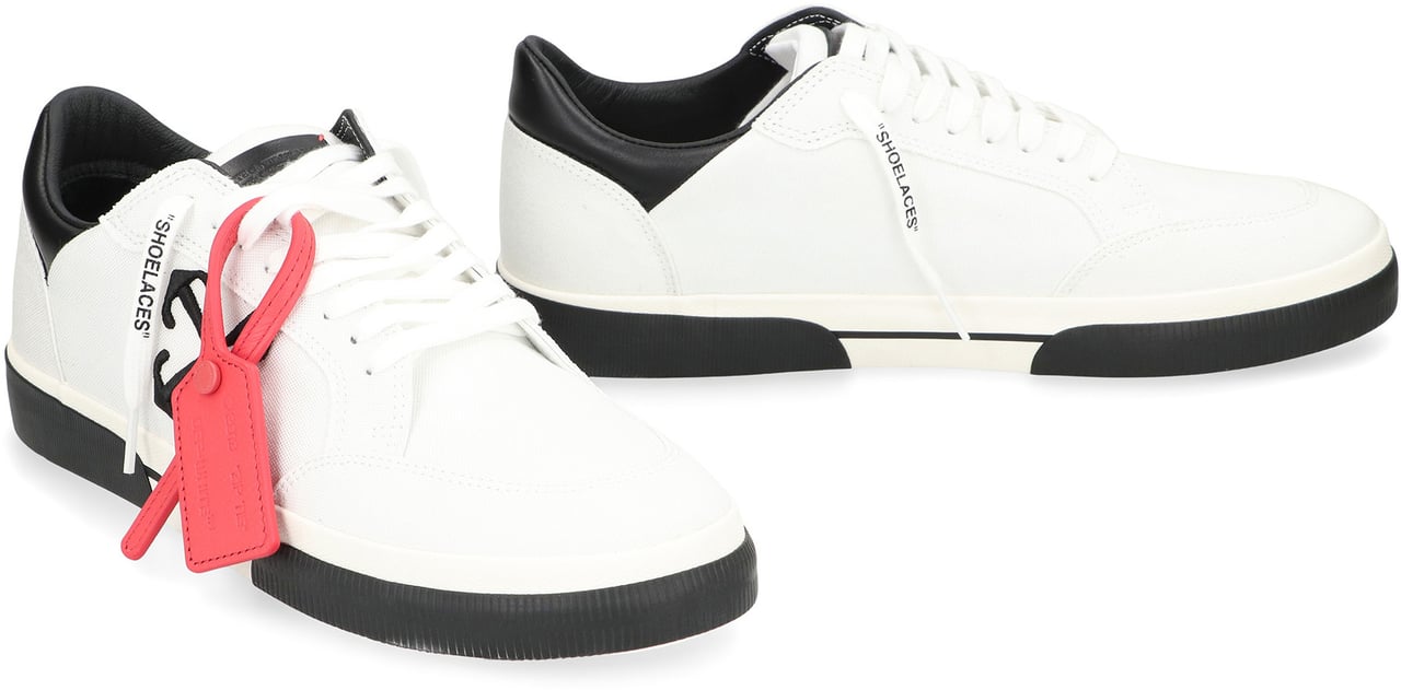 OFF-WHITE Scarpe sneakers basse New Vulcanized in tela Wit