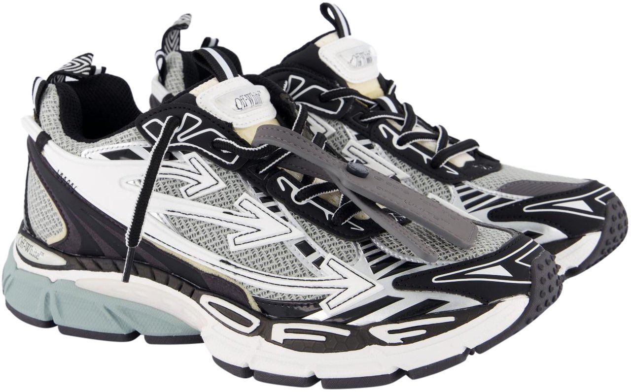 OFF-WHITE Heren Ow Be Right Back Sneaker Grijs Zwart