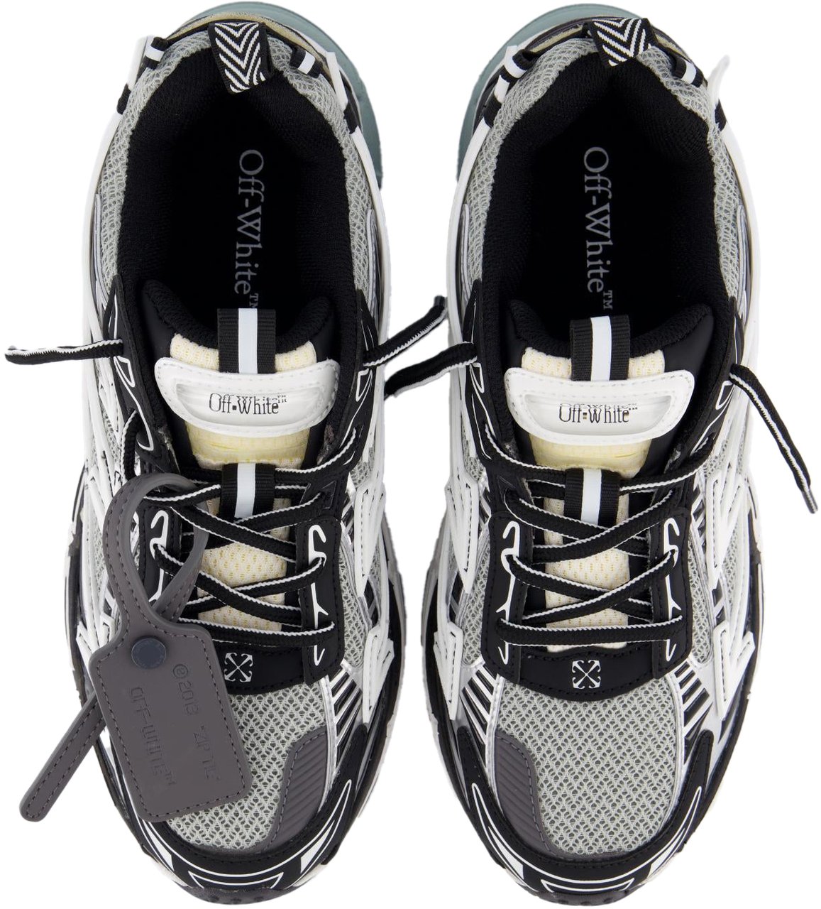 OFF-WHITE Heren Ow Be Right Back Sneaker Grijs Zwart