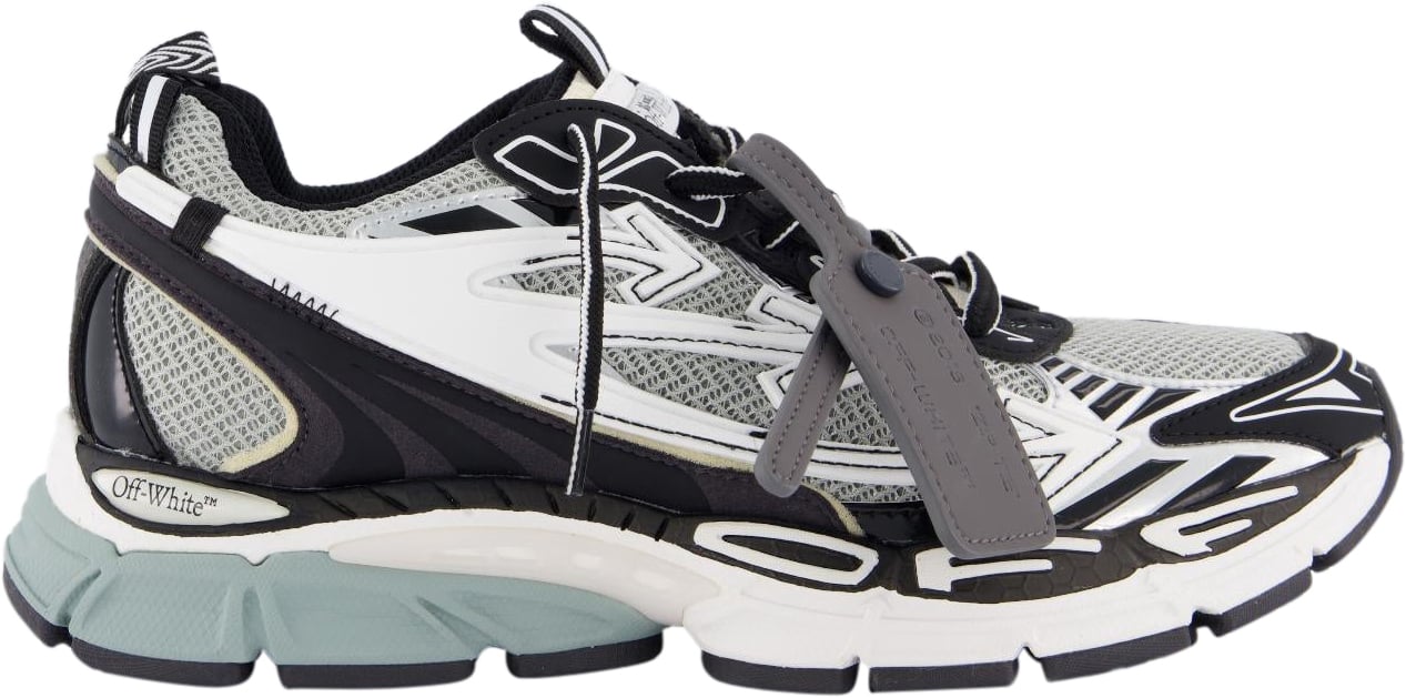 OFF-WHITE Heren Ow Be Right Back Sneaker Grijs Zwart