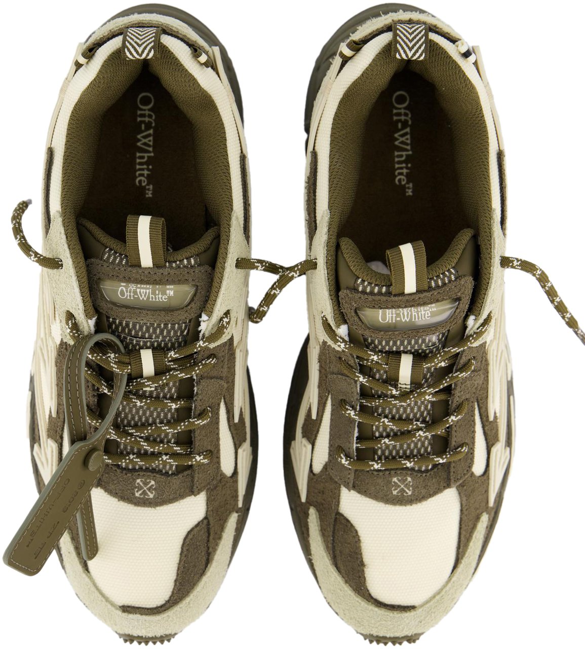 OFF-WHITE Heren Ow Be Right Back Sneaker Groen