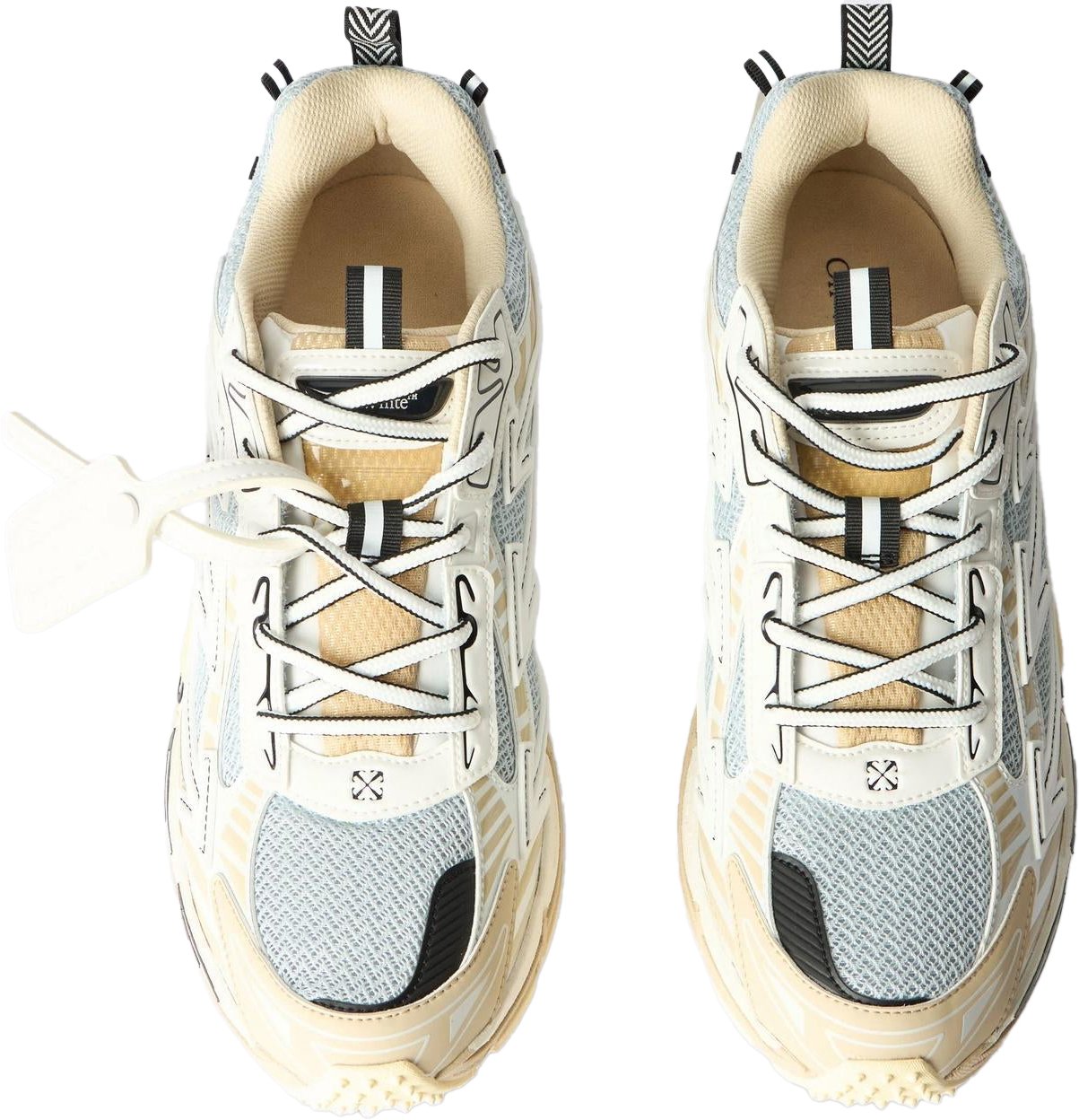 OFF-WHITE Heren Ow Be Right Back Sneaker Beige Beige