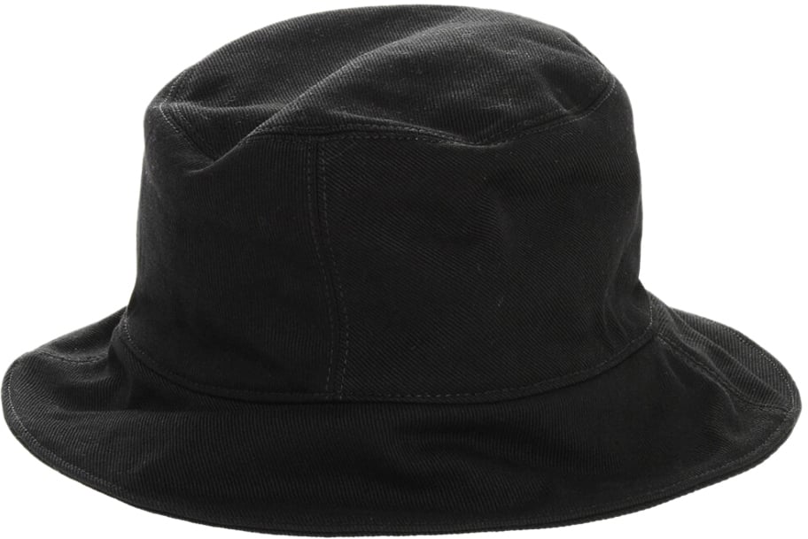 OFF-WHITE Bookish Logo Denim Bucket Hat Zwart
