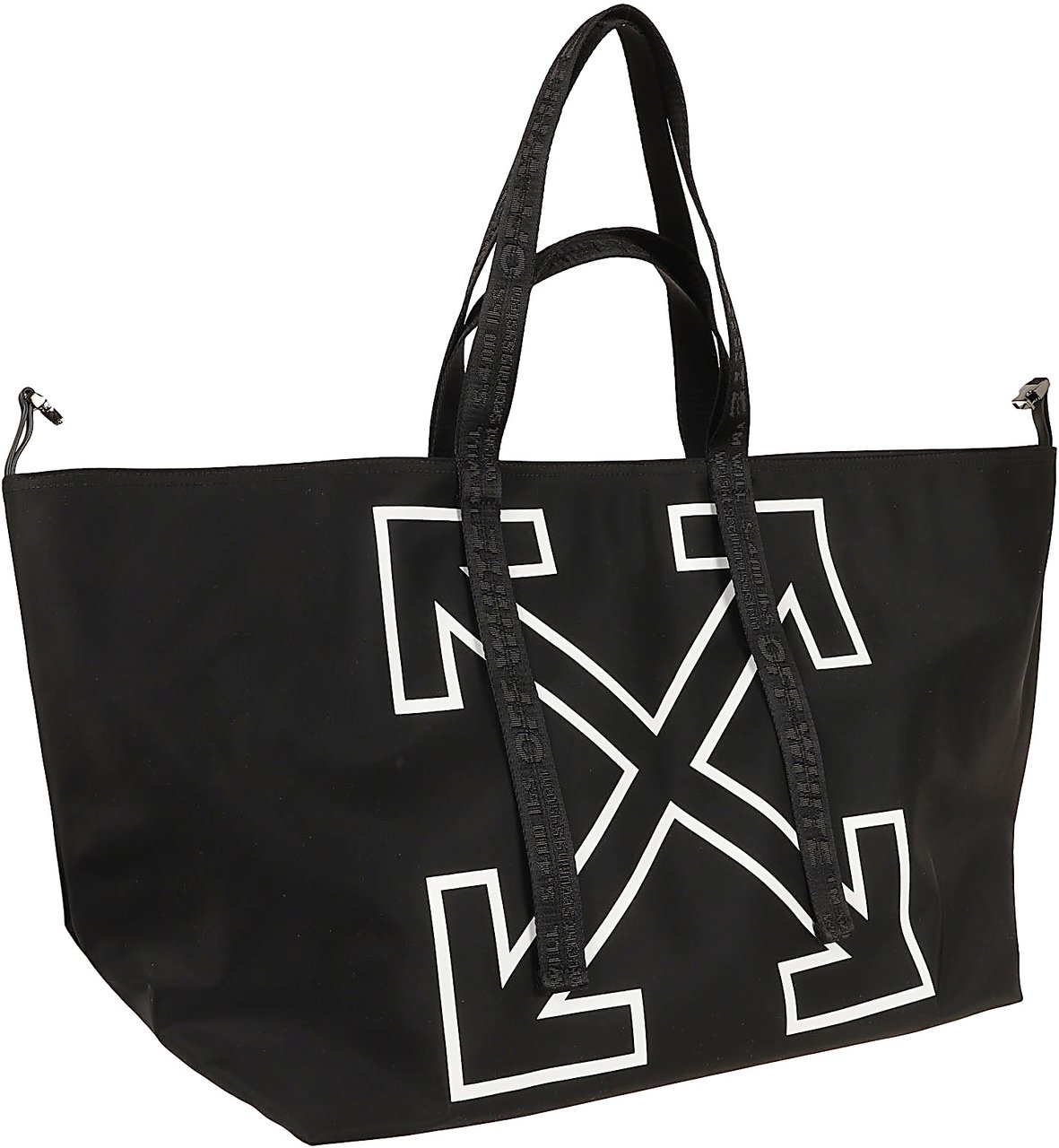 OFF-WHITE OFF WHITE HERITAGE DAY OFF TOTE L BLACK - WHITE Zwart